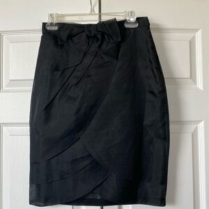 One of a kind EVA FRANCO BOW SKIRT BLACK